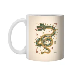 The Feathered Serpent White 11Oz Ceramic Mug VTM1280